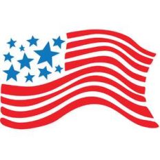 wavy american flag