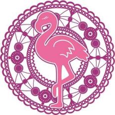 lace flamingo mandala