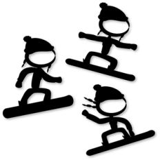 stick snowboard girl