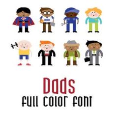 dads full color font