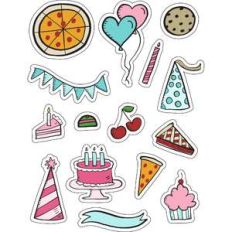 ml birthday beauty stickers