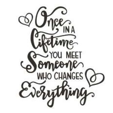 once in a lifetime wedding phrase