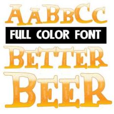 better beer color font