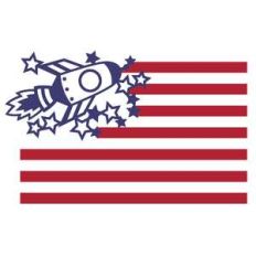 rocket american flag