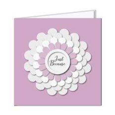 3d layered flower card - just because