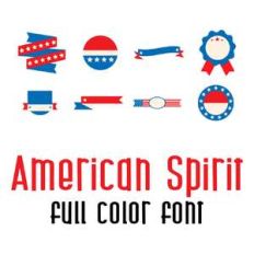 american spirit full color font