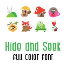 hide and seek full color font