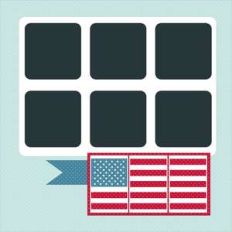 12 x 12 scrapbook layout - 4th of july