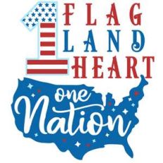 1 flag land heart nation