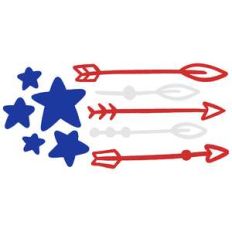 boho stars and stripes flag