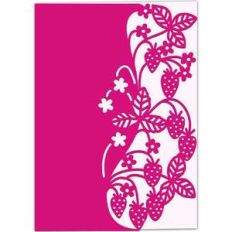 strawberry lace edged card