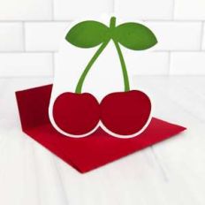 shaped card cherries