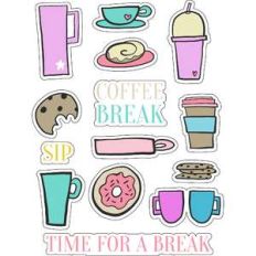 ml coffee and dessert stickers