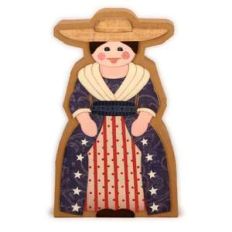 colonial lady 3d block box