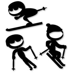 boy stick skier
