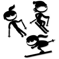 girl stick skier