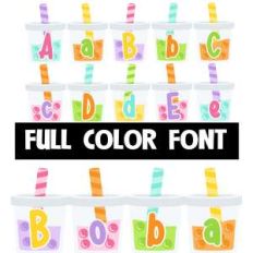 boba color font