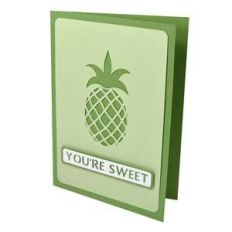 pineapple you’re sweet stencil card