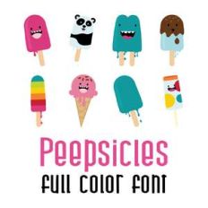 peepsicles full color font