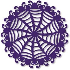 spider web doily background