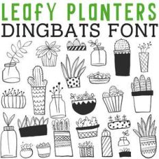 cg leafy planters dingbats