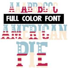 american pie color font