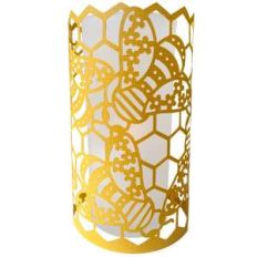 floral bees honeycomb lantern