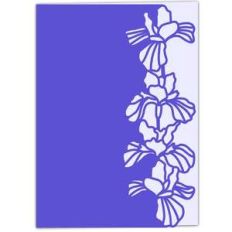 iris lace edged card