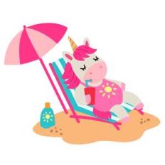 unicorn suntanning