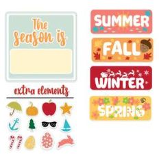 seasons preschool kids activity board