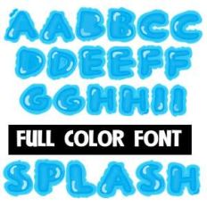 splash color font