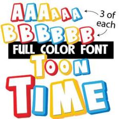 toon time color font