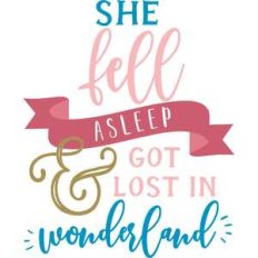 she fell asleep and got lost quote