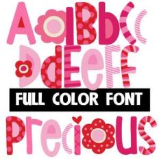 precious color font