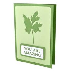parsley you are amazing stencil card