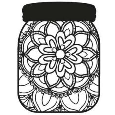 mandala mason jar