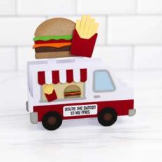 5x7 box card hamburger truck