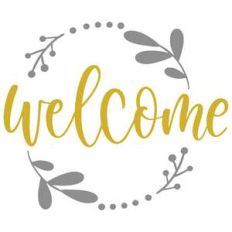 welcome leaf wreath