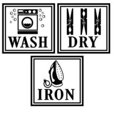 wash dry iron