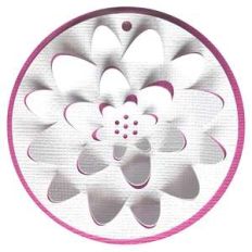 water lily 3d gift tag