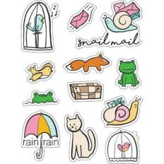 ml animals at play stickers