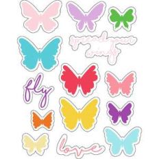 ml summer butterflies stickers