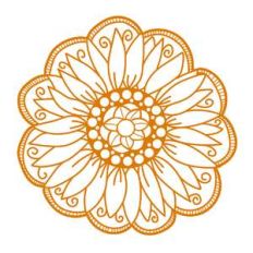 sunflower mandala
