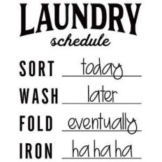laundry schedule