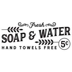 fresh soap and water