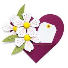 heart with a pocket and hand stitched flowers