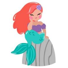 mermaid on a rock
