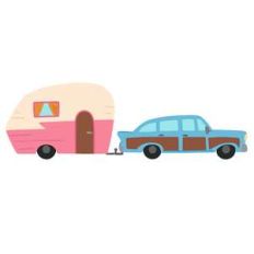 car with camper