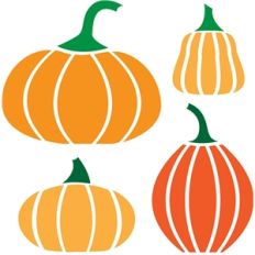 four pumpkins