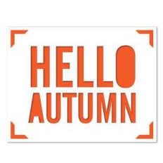 a2 insert card hello autumn